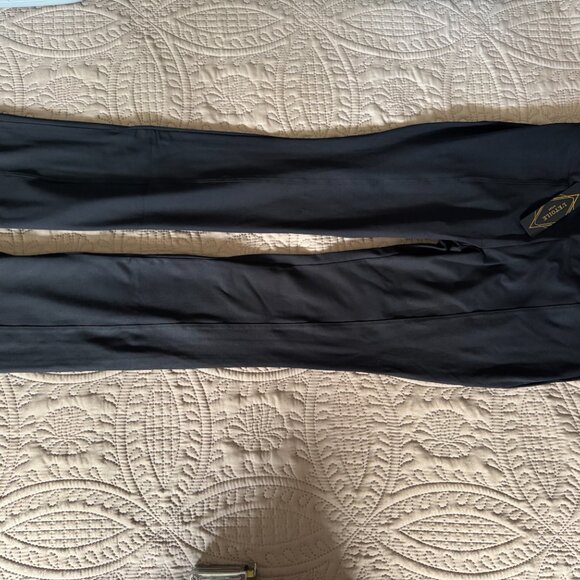 NWT L'Etoile Sport SPLIT HEM PANEL PANTS - Black - Picture 4 of 8
